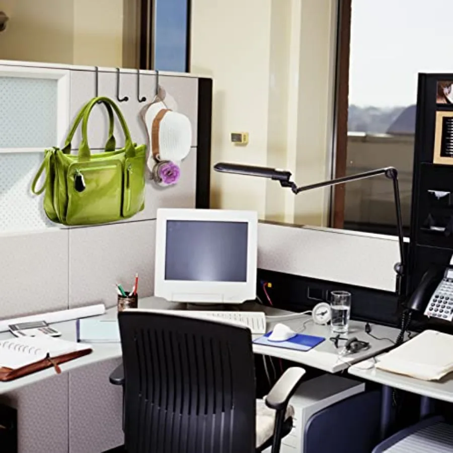 4 حزمة مكتب لوحات مكعب السنانير أنيق مزدوج خطاطيف معاطف ExtraWide 2 بوصة Veatile الأسود معدن شنق للملابس أكياس مفاتيح Umb