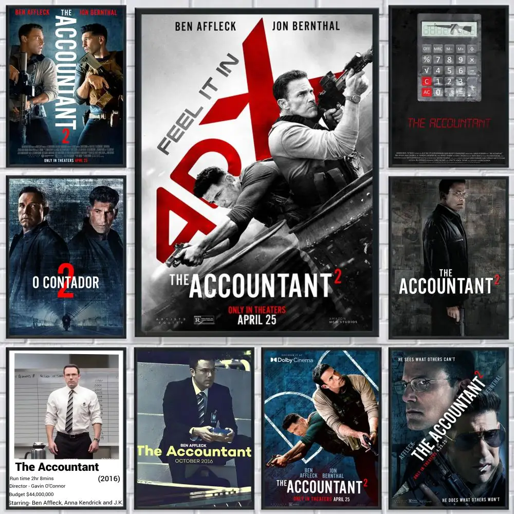 

The A-Accountant 2 Cool Movie Poster HD Print Personalized Canvas Wall Mural Art Poster Photos for Living Room Home Decor