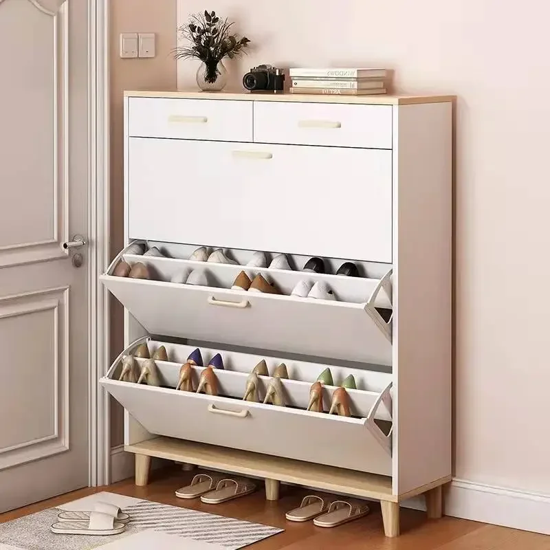 

Wooden Storage Shoe Cabinets Cabinet Tipping Bucket Modern Living Room Furniture Home Door Entry Home Simple Zapatero Furniture