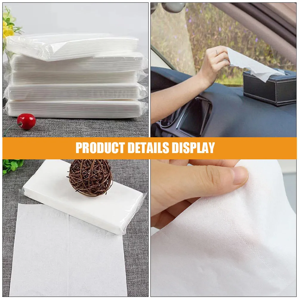 15 Bags Car Tissue Refill Soft Auto Visor Napkin Holder Refills for Automobile Travel Use Car Tissue Refill Napkins Refills