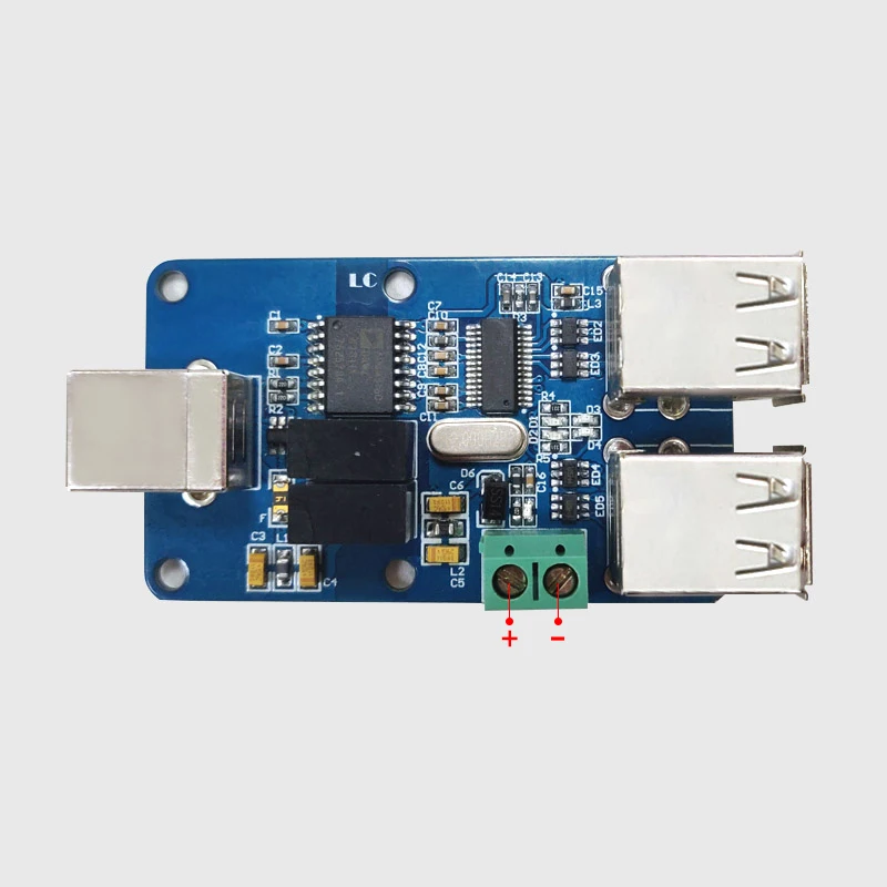 Four Way USB Isolator USB HUB Isolation Module Coupling Protection Board ADUM3160