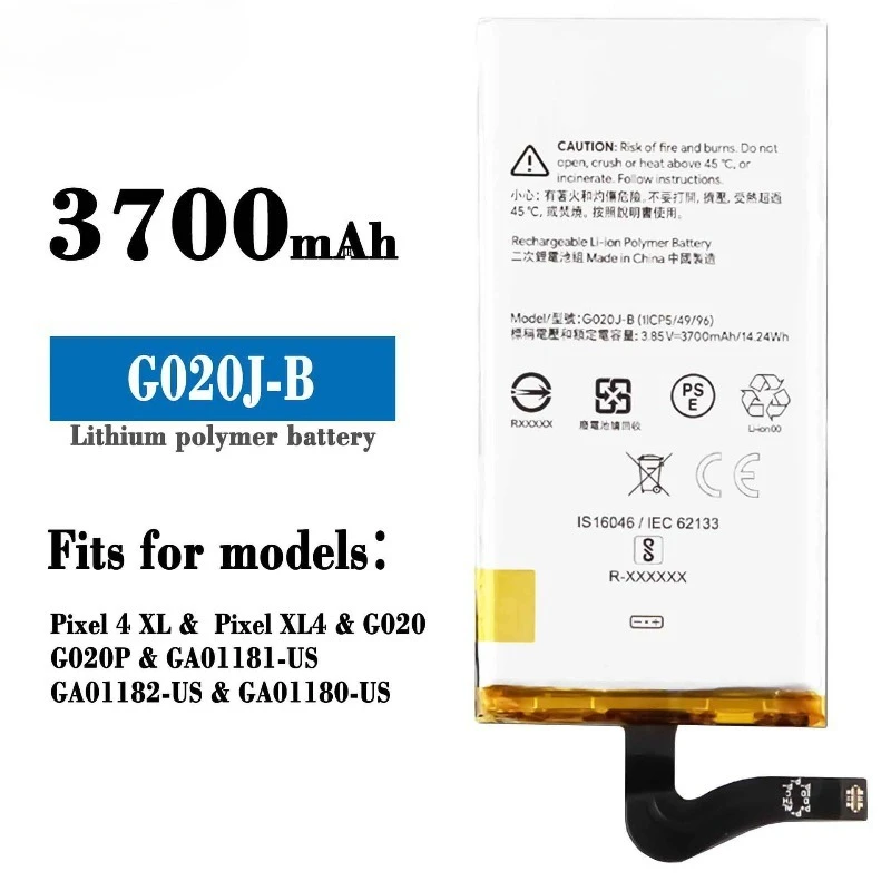 New G020J-B 3.8V 3700mAh high quality Replacement Battery For Google Pixel 4 XL/XL4/G020/GA01181-US Battery