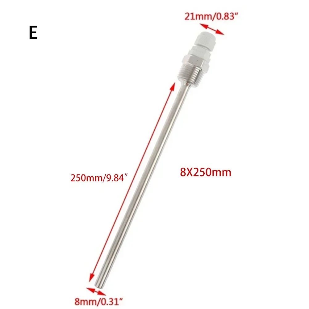 Pozzetto termometrico in acciaio inossidabile con filettatura NPT da 1/2 \