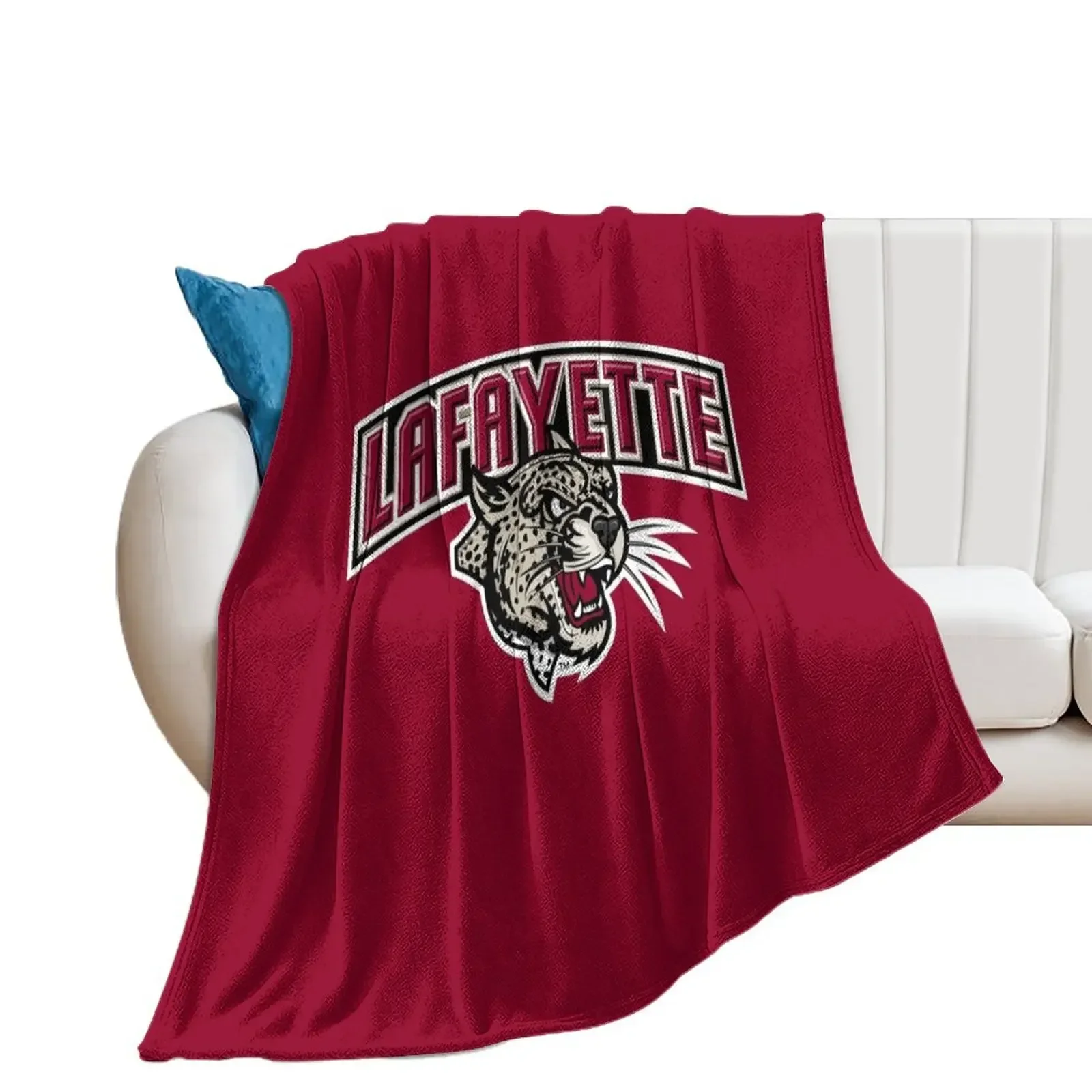 

Lafayette Leopards Throw Blanket Decoratives Hairy Blankets