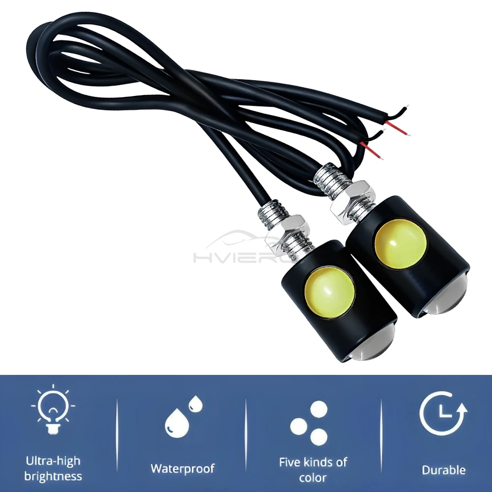 1/2/4/10pc Auto Moto Eagle Eye Led Luce di marcia diurna Super Bright Indicatori di direzione Targa Coda Retromarcia Lampada di ingombro