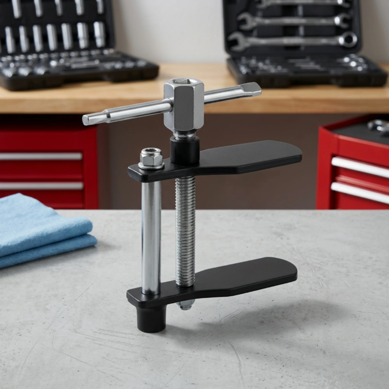 Brake Pad Adjustment Tool Heavy-Duty Piston Reset Tool with T-Handle Brake Pad Spreader Long-Lasting Piston Caliper Resetter