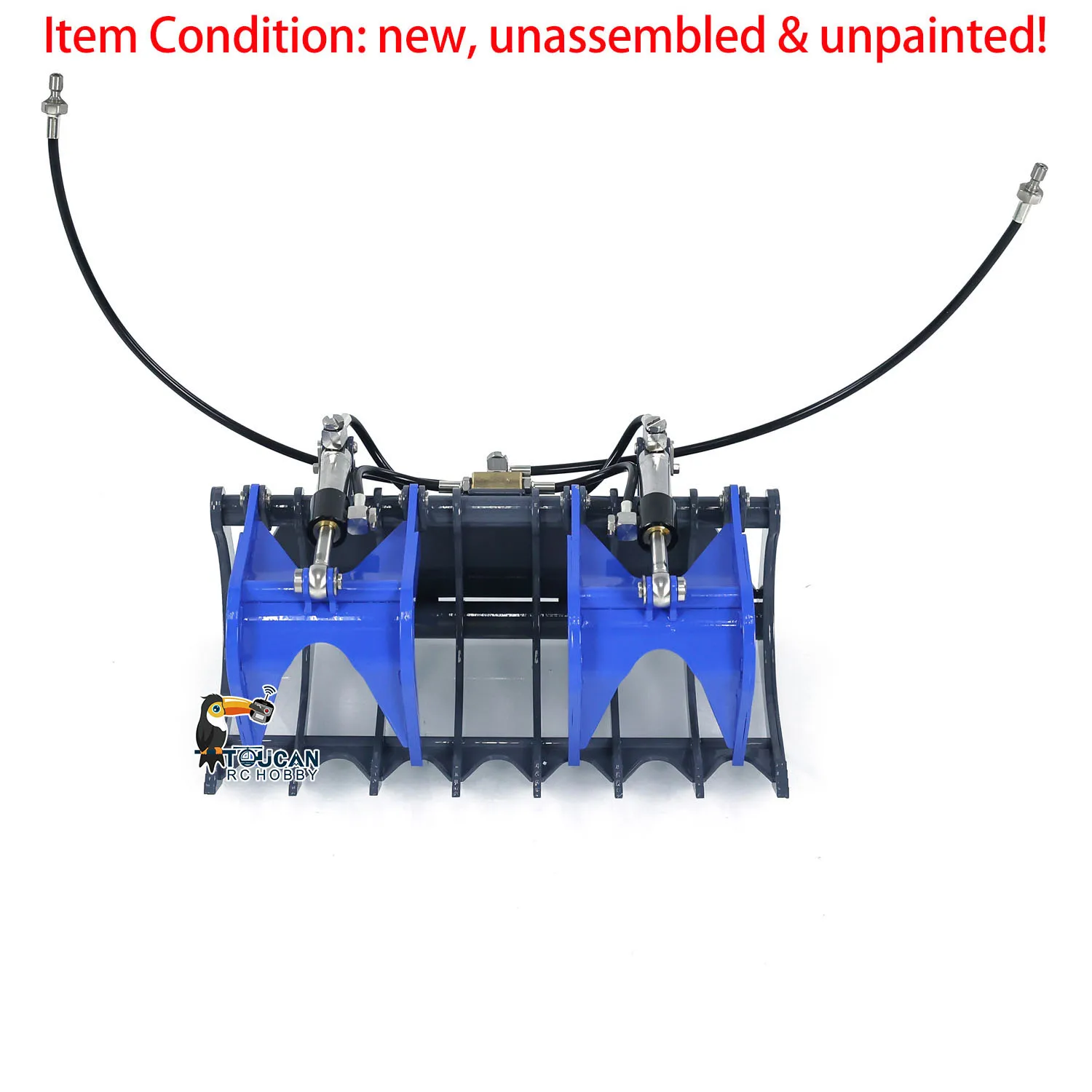 

Металлический захват LESU для гидравлического мини-погрузчика с дистанционным управлением 1/14 A0008 B0008 AOUE MCL8, часть модели строительной машины