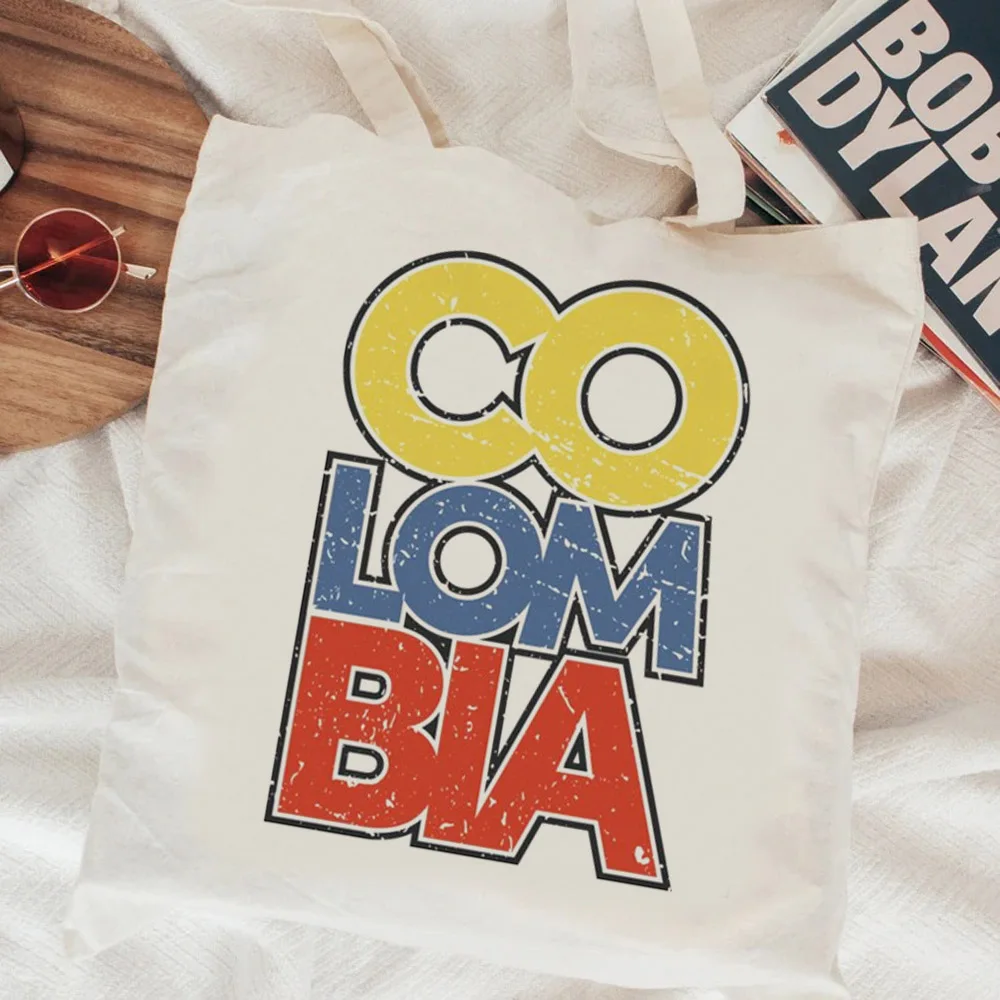 Bolsa de compras de Colombia, bolsa de reciclaje de yute, sacola, ecológica, personalizada