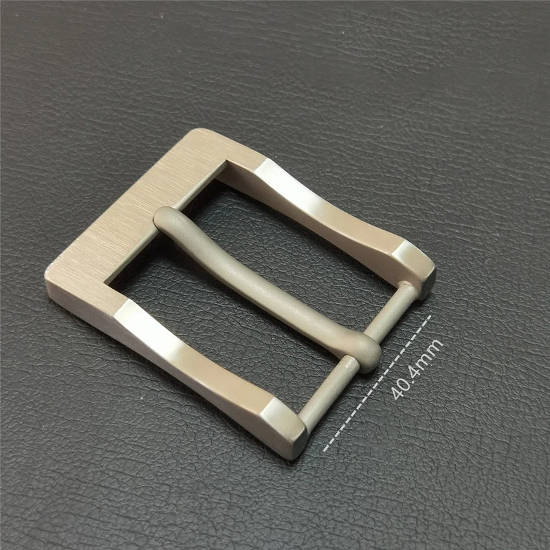 Hypoallergenic Titanium Pin Belt Buckle Versatile Business Casual Style Suitable for 3.5cm and 3.8cm Width Replacement Belt