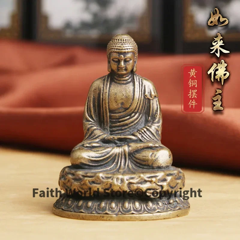 Wholesale Buddha statue temple Pocket Small Buddha Shakyamuni RULAI FO Statue protective talisman Bless health safety good luck