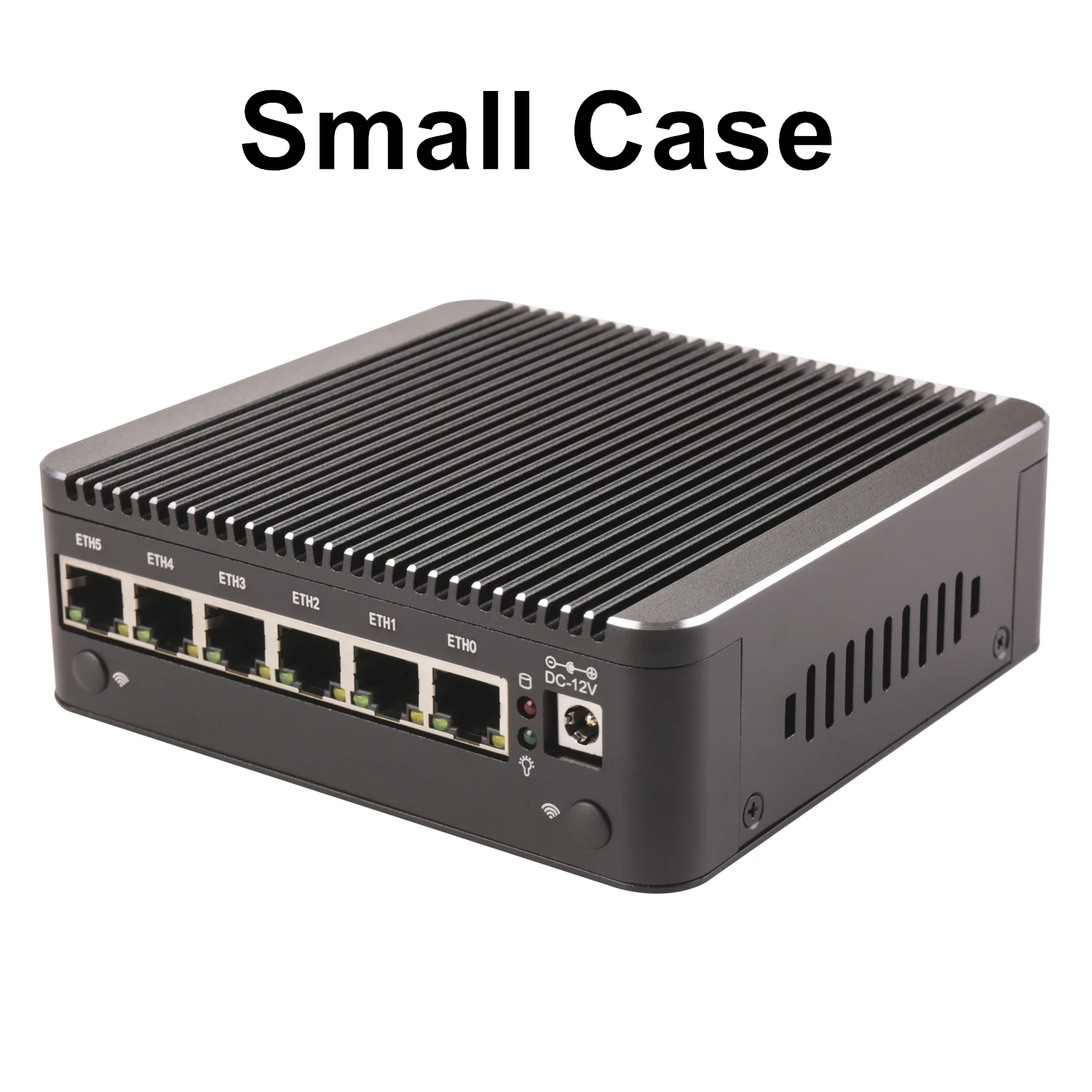 Intel N100 7505 6x i226-V 2.5G Solid Firewall Router Fanless Mini PC DDR4 NVMe 1*COM Type-C pfSense OPNsense ESXi Mini Computer