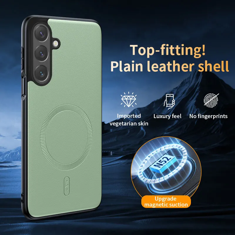 Für Samsung Galaxy S26 FE Hülle Magnetische Leder-Schutzhülle für Samsung Galaxy S26 FE Anti-Fingerabdruck Rutschfeste PC+TPU – Detail 26