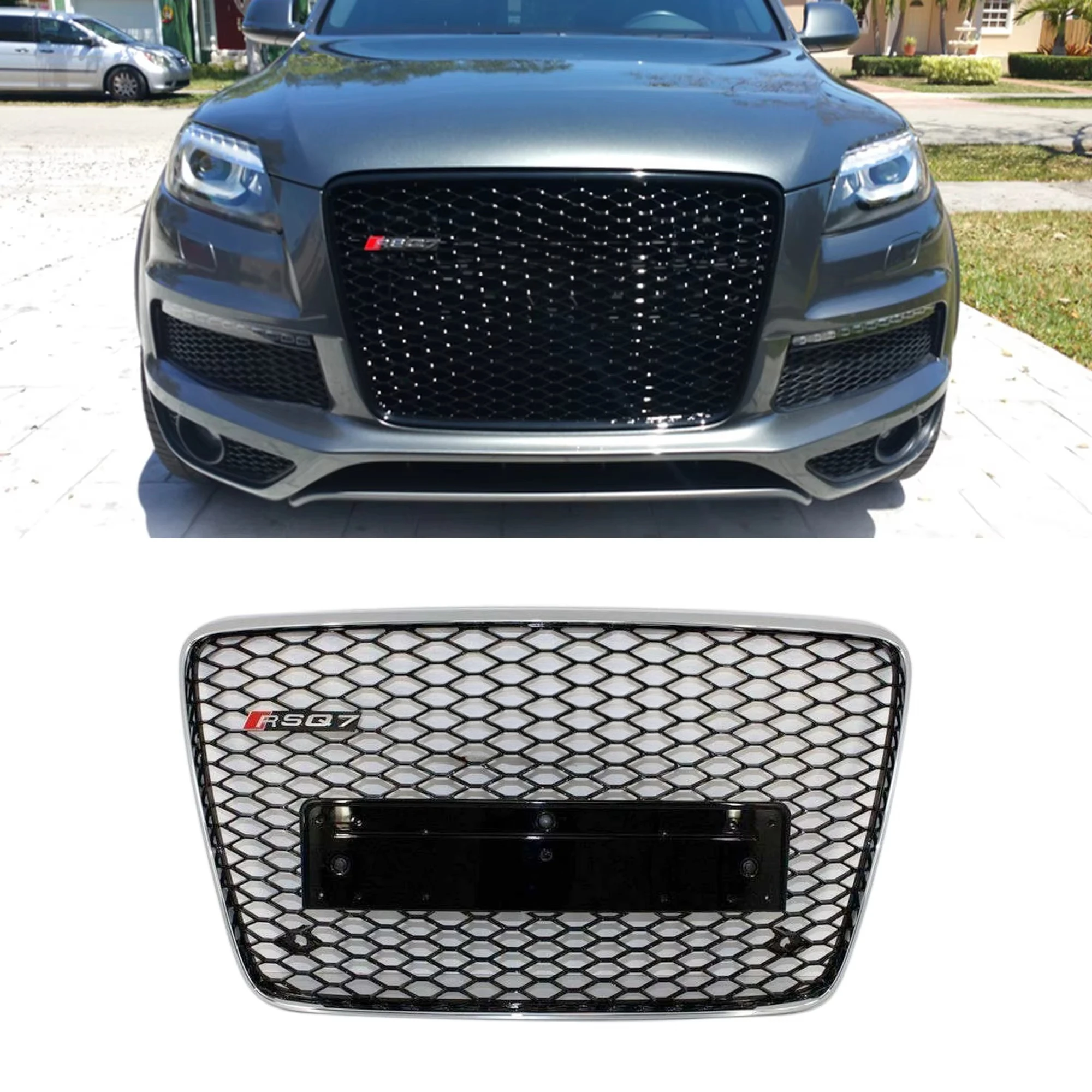 

Car Bumper RSQ7 Style Body Kit Front Bumper Grille for Q7 2007-2015
