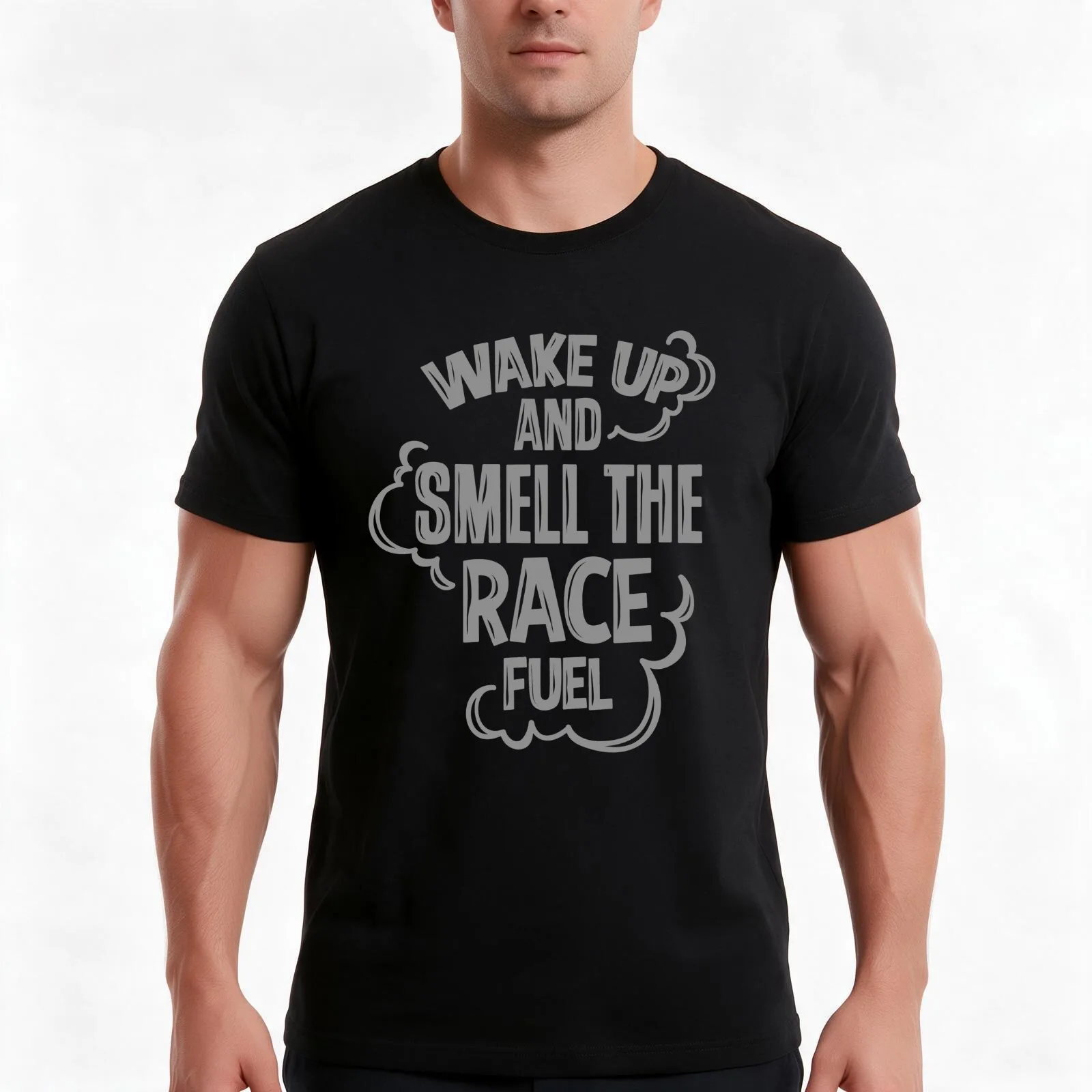 Wake up and smell the race fuel Men T Shirt t shirts for man cotton soft