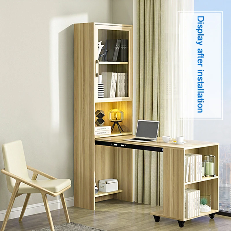 Multifunctional Hidden Telescopic Bar Table Turn Down Retractable Fold Down Dining Table Hardware Accessories