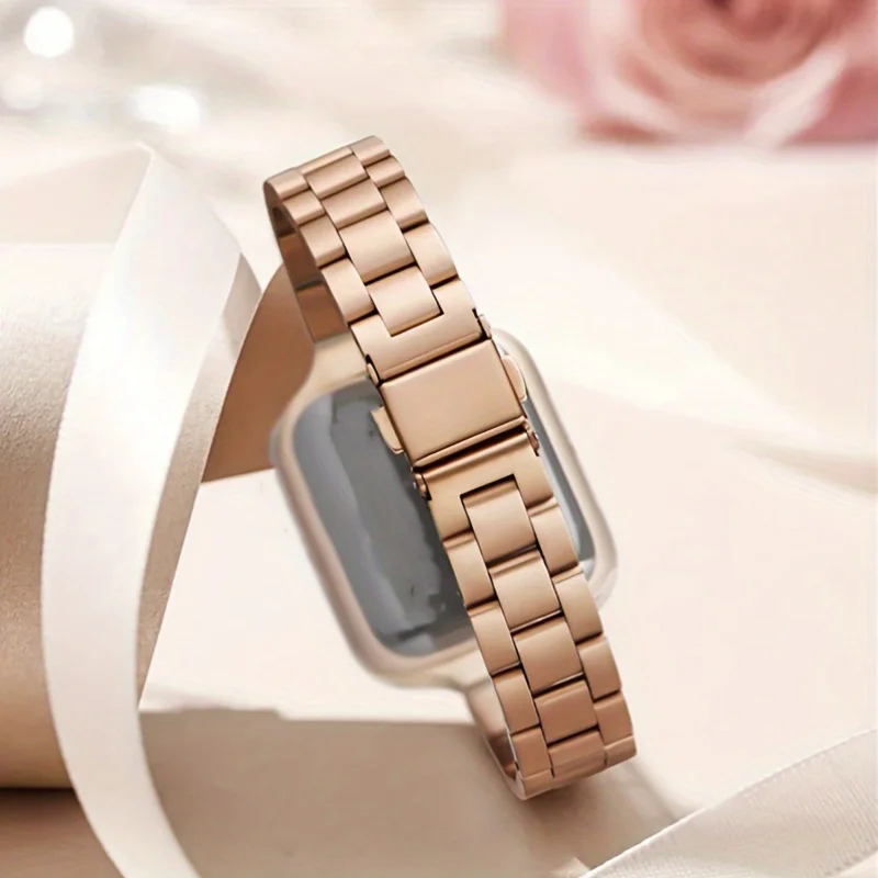 Cinturino in acciaio inossidabile per apple watch, 44/45/46mm, 40mm, 42-38-41mm, bracciale in metallo ultra sottile 2 49mm, serie iwatch 10 8 7 6 SE