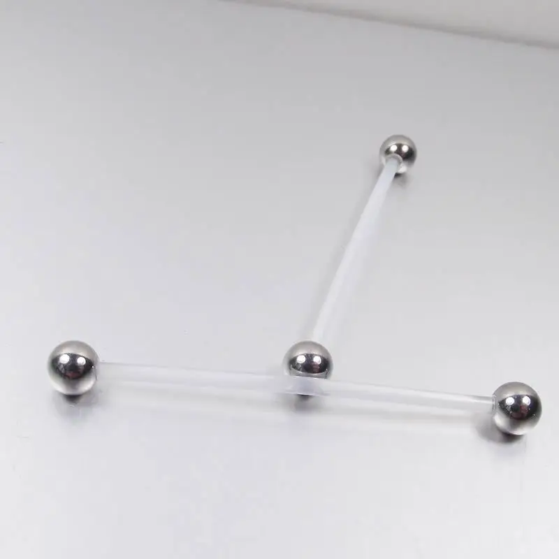 1 قطعة سيليكون الصناعية ثقب لينة الحديد مرنة مريحة الصناعية سقالة الأذن ثقب الجسم مجوهرات فترة الشفاء