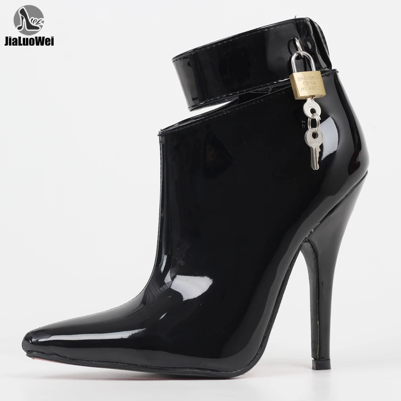 

12CM High Heel Stiletto Cosplay lock Sexy Pump Shoe Size 5-15