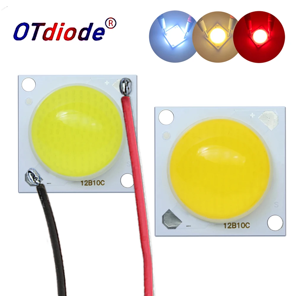 Circle LED COB 50W DC30V 36V1500mA Chip Silicone Lens Mold top 22mm*28mm Cold White Warm White Red Color For Flood Light Outdoor