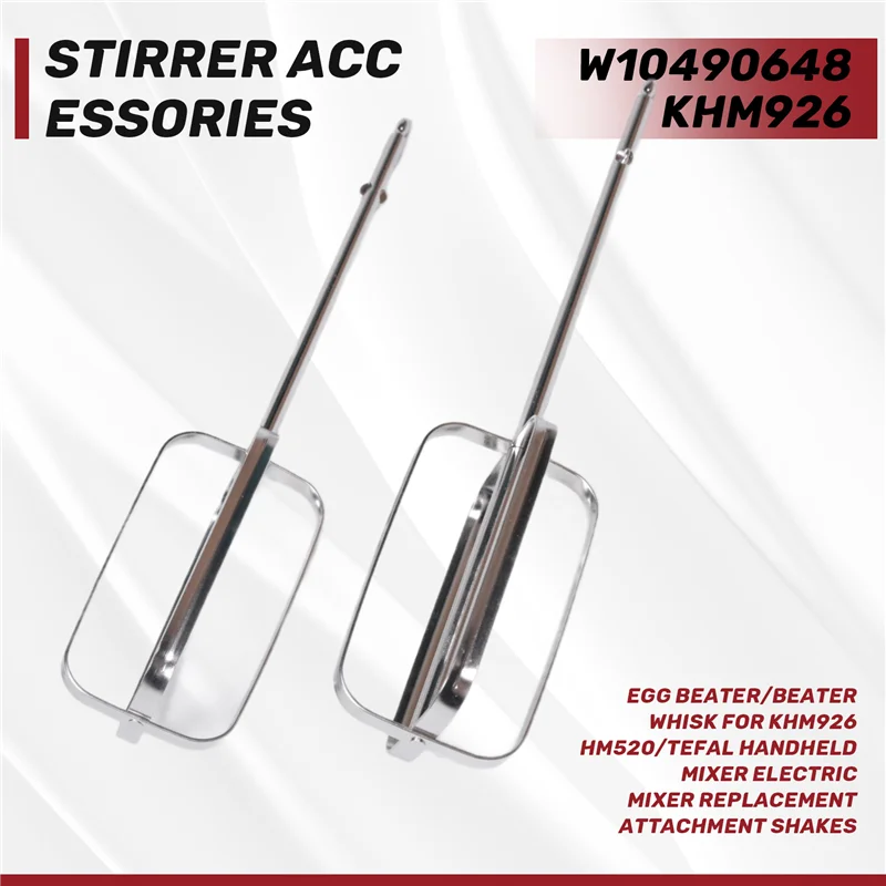 

H-W Egg Beater/Beater Whisk For KHM926 Kenwood HM520/Tefal Handheld Mixer Electric Mixer Replacement Attachment Shakes