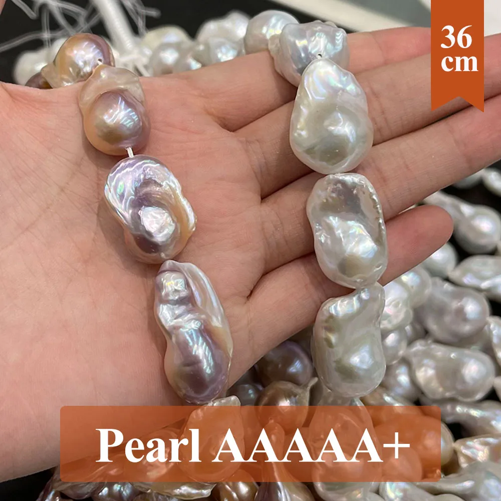 Real Fishtail Baroque Pearl Beads AAAAA+ Natural Freshwater 100% Pearl Loose Spacer Beaded for Making DIY Jewelry Necklace 14x20