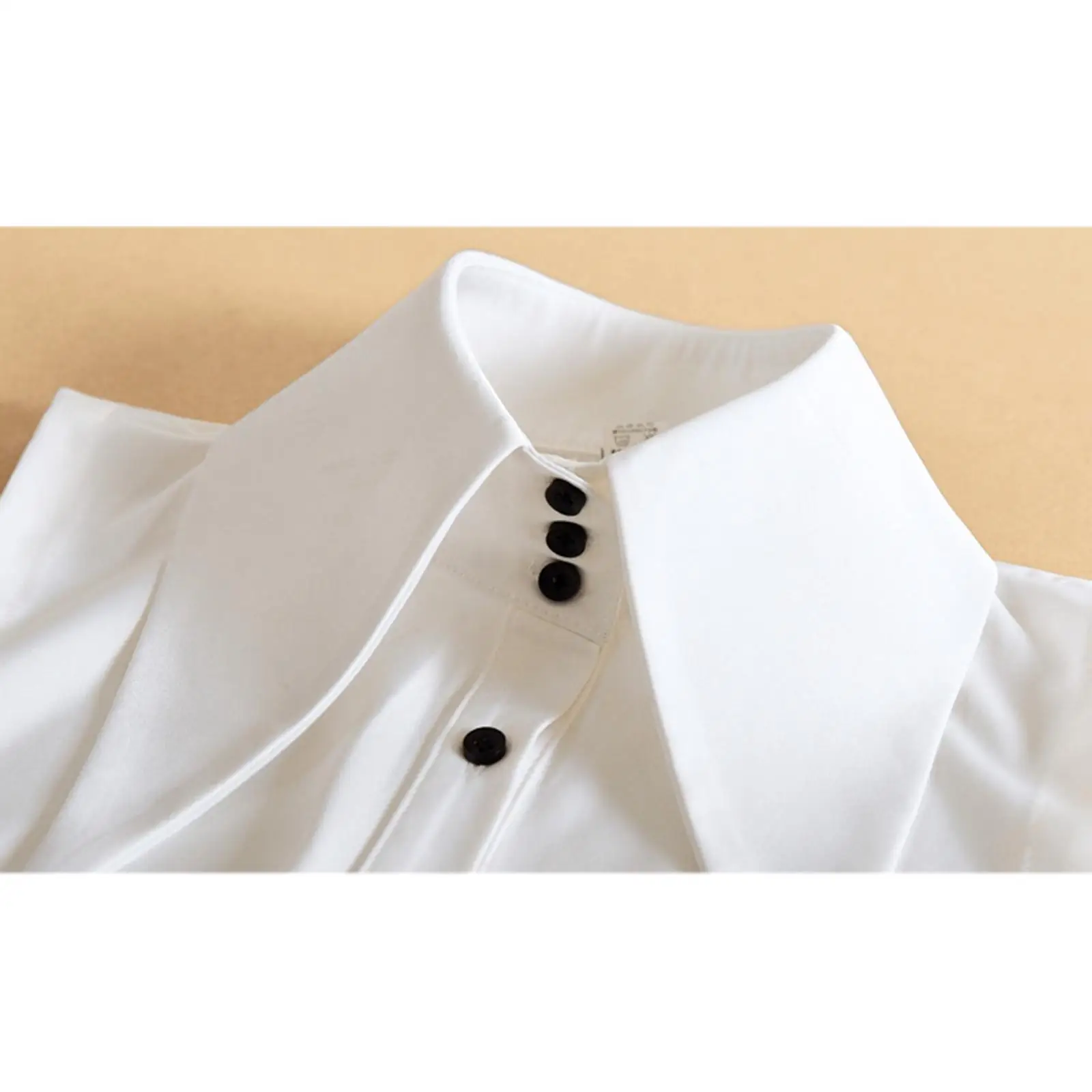 Adjustable Detachable Fake Collar for Women Cotton White Dickey Blouse Choker Removable Half Shirt for Layering