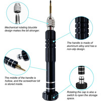 5 in 1 multi-functional magnetic small screwdriver kit for glasses, sunglasses, electronics, mobile phones, jewelry, etc