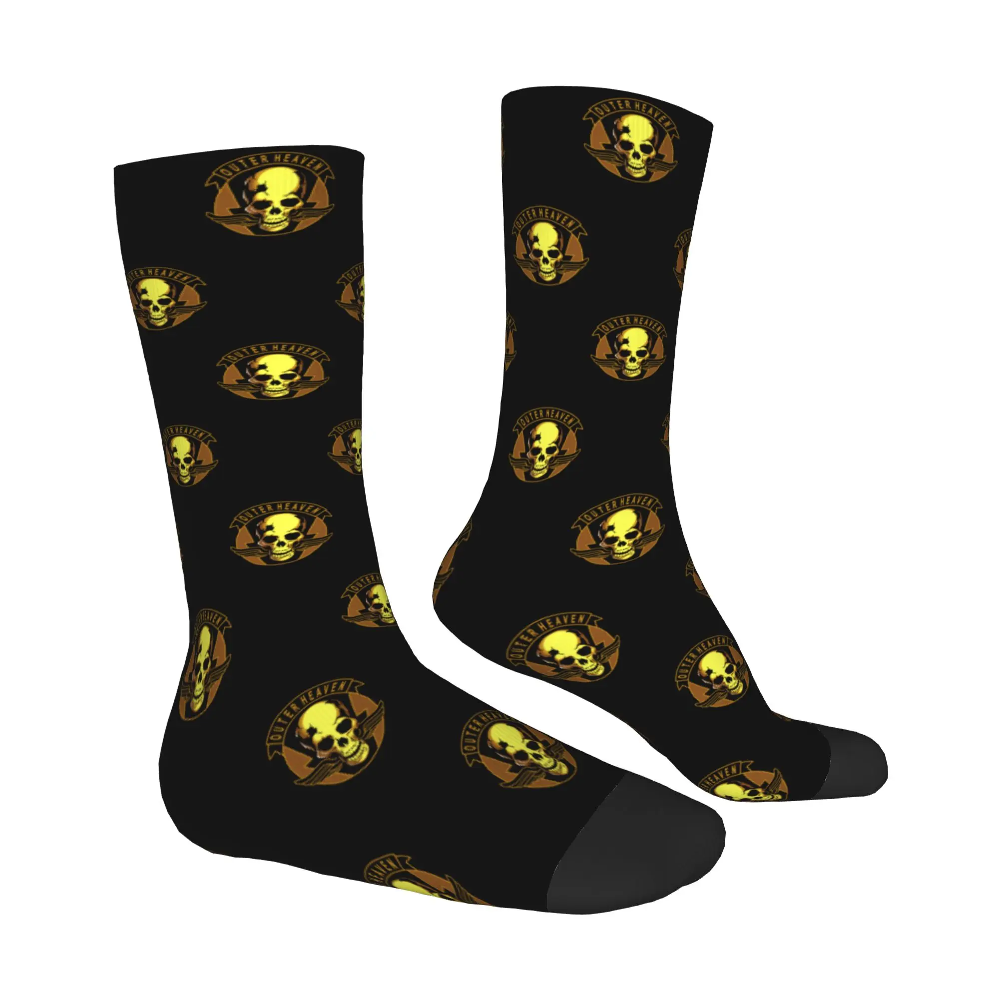 Metal Gear Solid Outer Heaven Dress Socks Men Women Warm Fashion Novelty Video Game Gift Crew Socks