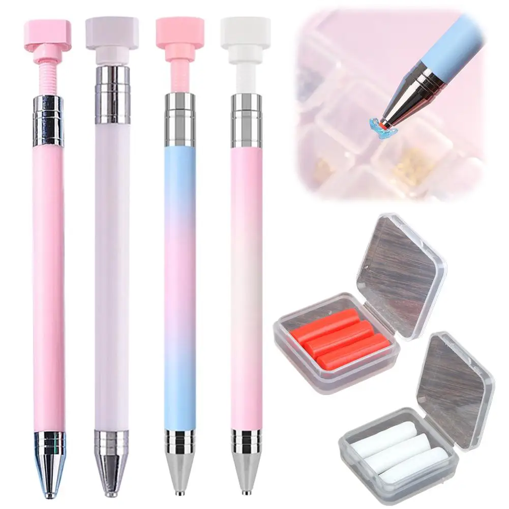 DIY Craft 5D Diamond Painting Pen Embroidery Multifunctional Refillable Wax Pen Refillable Wax Ergonomic Grip Refillable Wax Pen