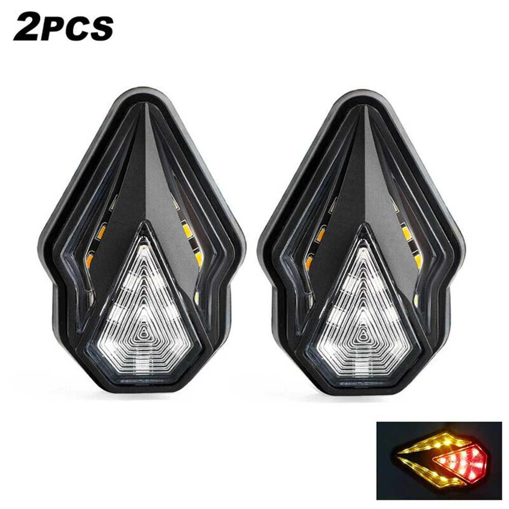 

2 Pcs Motorcycle Led Turn Signal Dc 12v Flush Mount Indicators Turn Lights Mobile DRL Yellow Flowing Turn Signal Indicator