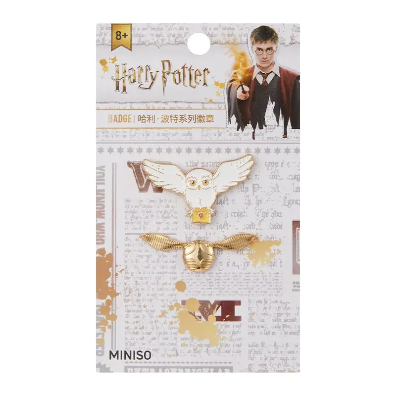 Echte Miniso Harry Potter Perifere Hedwig en de Gouden Snaai Badge Creatief Speelgoed Schattig Versierd Verjaardagscadeau voor kinderen