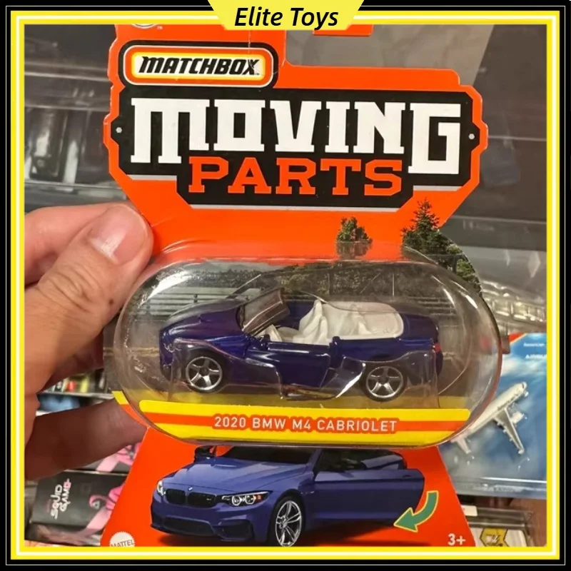 Mattel Match Box Moving Parts Series 2020 BMW M4 Cabriolet FWD28 Metal 1:64 Scale Diecast Mini Car Model Vehicle Collectible Toy