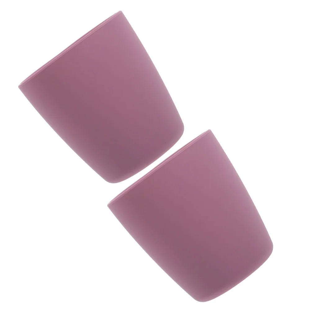 

2Pcs Silicone Kids Cup Tipping Proof Design Safe Material Easy Grip Hold Transition Learning Drink Independently Toddler