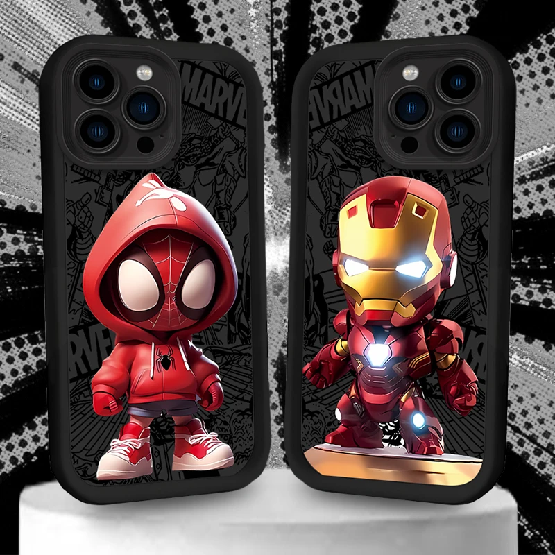 COOL SpiderS-ManS IronManS Q version Phone Case for Oppo Realme Note 80 C83 C85 16 15T C71 C75 C65 C63 C67 C55 C53 15 Pro 4G 5G