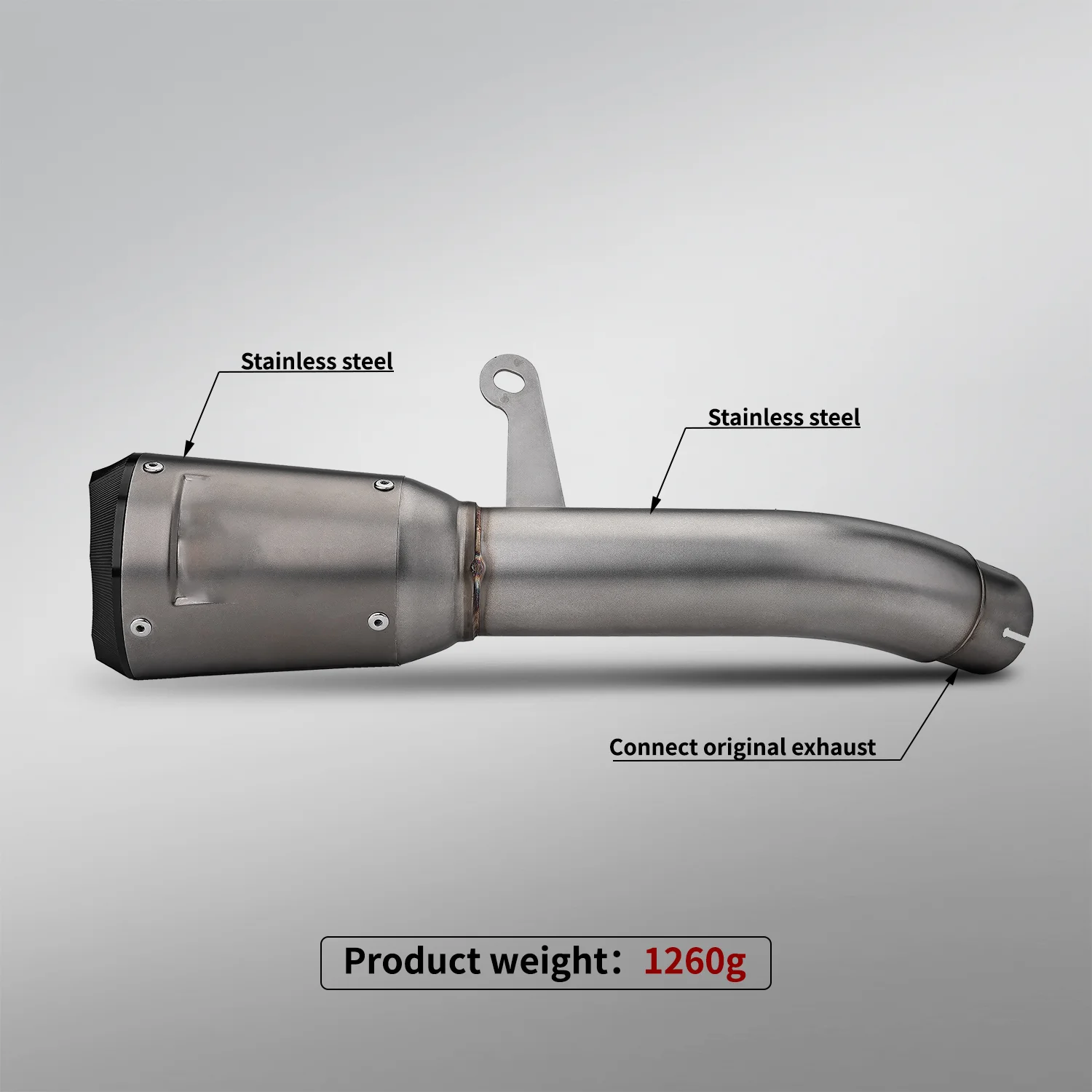 

AB For ninja ZX4R/ZX4RR 2021-2025 ZX25R/ZX25RR 2020-2025 Motorcycle Exhaust Middle Pipe Connect Austin Muffler