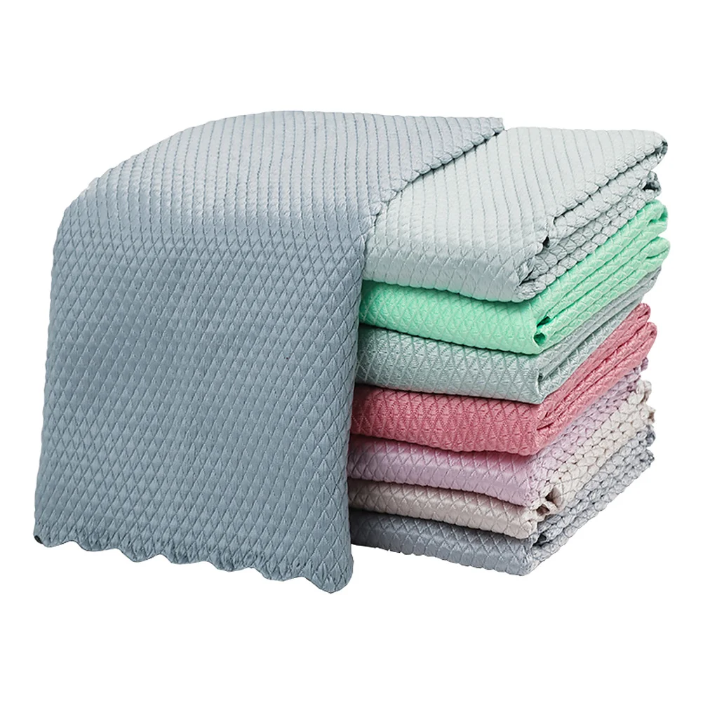 

20Pcs Multi-Function Kitchen Dish Towels Water Absorbent Supplie Microfiber Washcloths for Kitchen Bathroom
