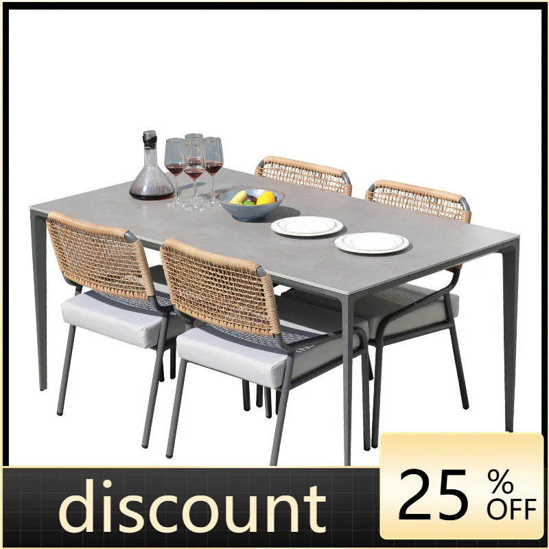 

LMM Leisure Outdoor Garden Courtyard Table and Chair Villa Terrace Homestay Furniture Outdoor Dining Chair