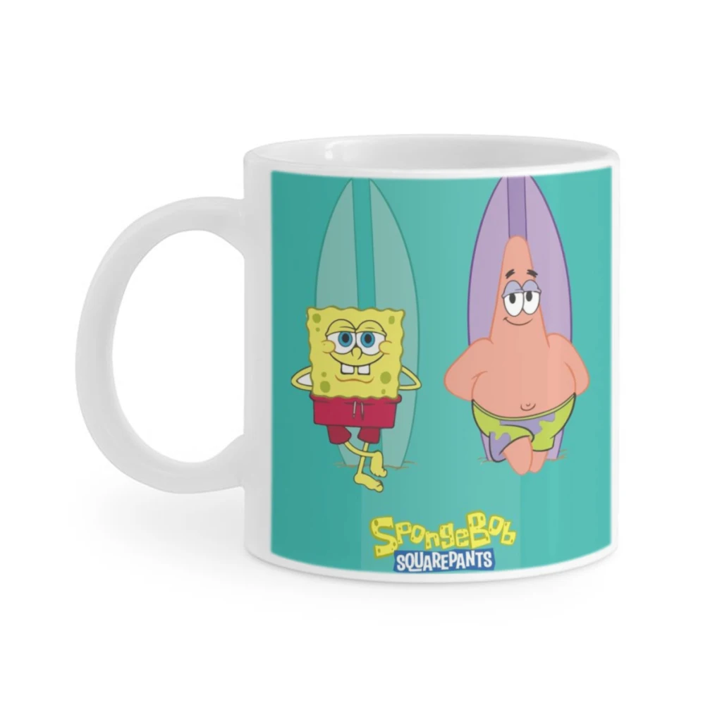 Funny SpongeBob Coffee Mug 11oz Fun Ceramic Coffee Tea Cocoa Cup Handle Tea Drink Cup