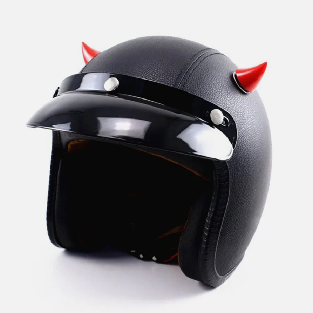 

4pcs Motorcycle Horns Small Fake Horn For Men Women Reusable Decor Snowboard Ski Accessory Halloween