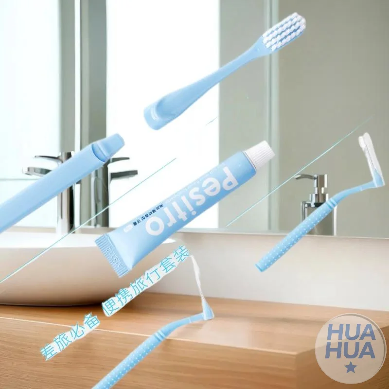 

1Box Dental Cleaning Care Kits Portable Travel Teeth Cleaning Set Detachable Toothbrush Toothpaste Interdental Brush Storage Box