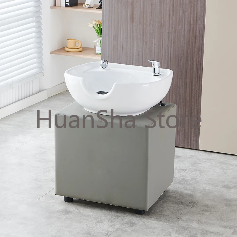 Hairdresser Beauty Salon Chair Portable Washing Treatment Shampoo Chair Barber Professional Cadeira Head Spa Equipment LJ50SC