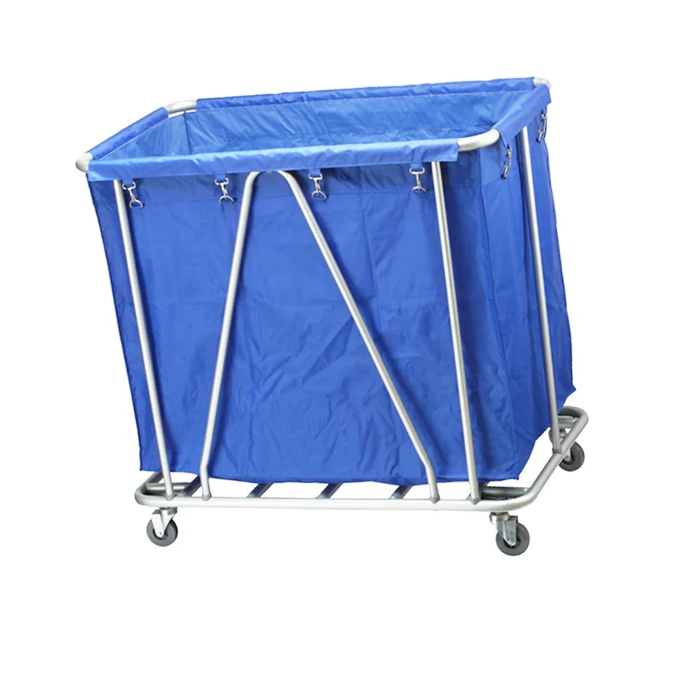

O-Cleaning Hotel Hospital Sturdy Frame Laundry Hamper Basket Truck,Laundry Organizer Clothes Storage Sorter With Oxford Bag