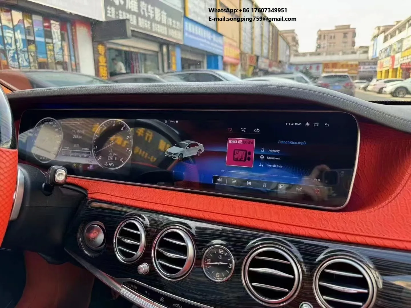 

12.3" Dual Screen 128G for Mercedes Benz W222 W217 2014-2017 Intelligent System Car Radio Multimedia Player Carplay Auto WIFI