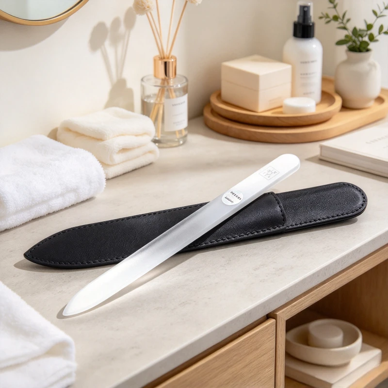 Double Sided Nano Glass Nail File Fine Surface Manicure Buffing Tool Hard Wear Resistant Fingernail Shaping Home Kit 유리 네일 파일