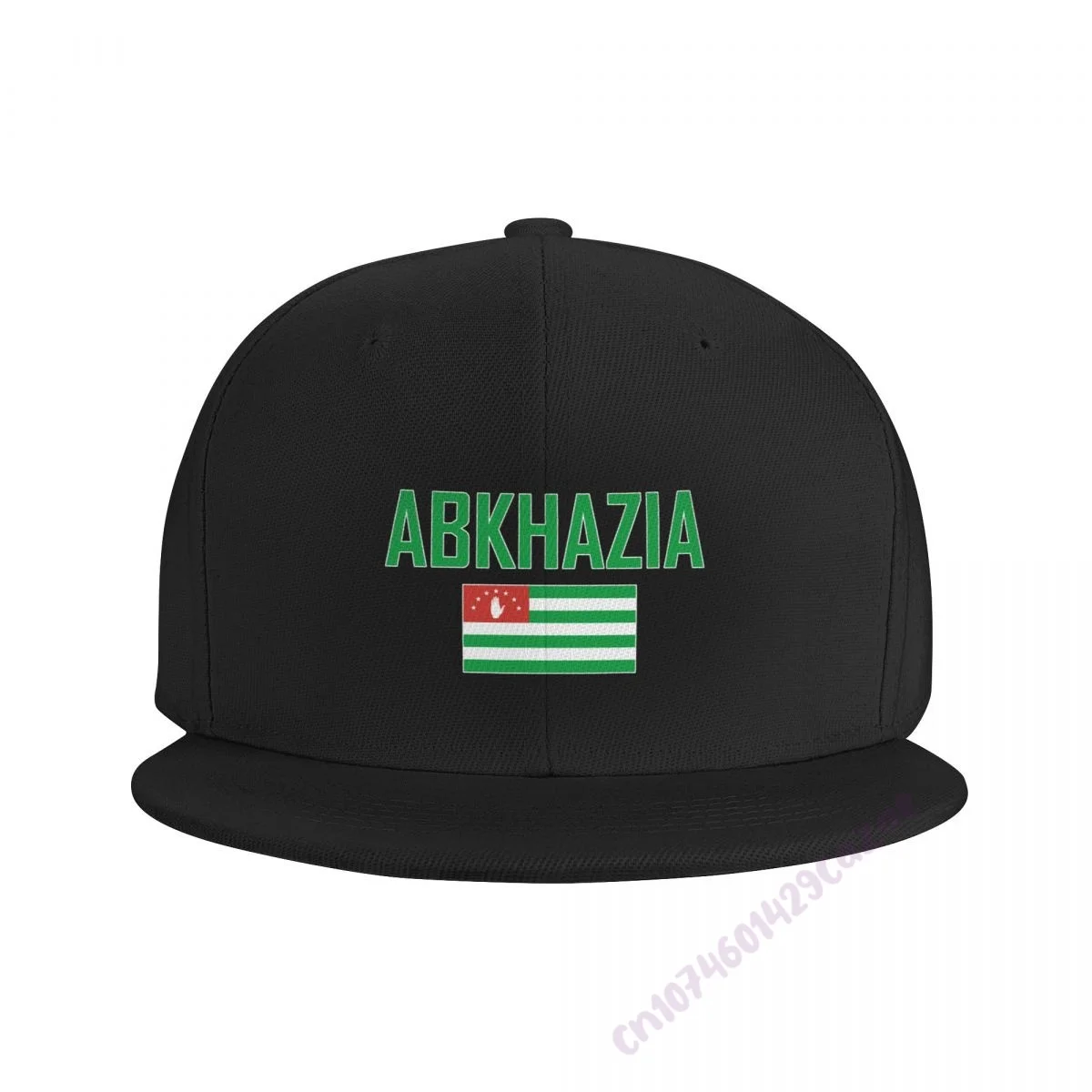 ABKHAZIA Flag Flat Brim Baseball Cap Breathable Adjustable Men Women Outdoor Hip Hop Hat For Gift