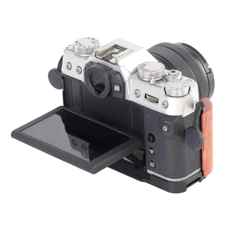 652F ビデオカメラケージ XT30 XT30ii XT20 XT10 カメラスタビライザーリグケージ木製ハンドルカメラ