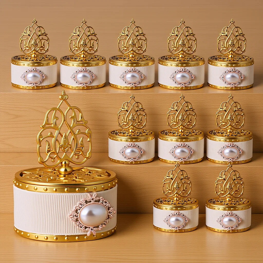 

12pcs Party Favor Boxes Vintage Candy Gift Boxes for Wedding Birthday Treats Kids Jewelry Crafts Chocolate Case