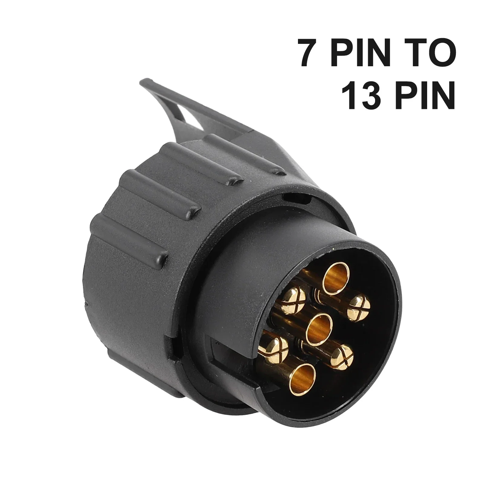 Adapter wtyczki 7-pinowe na 13-pinowe Złącza przyczepy 12V Towary holownicze Wodoodporne wtyczki Adaptery gniazd Samochód Ciężarówka Przyczepa kempingowa Akcesoria