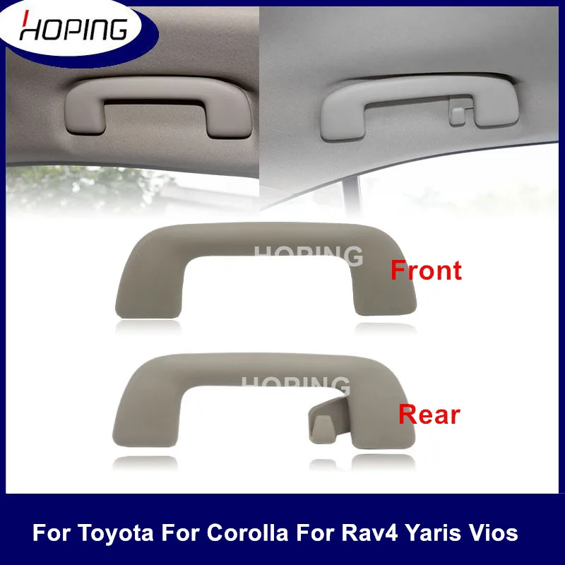 Hoping Auto Roof Pull Handle Grab Rail Grey With Hook LH=RH Universal For Toyota For Corolla  Yaris Vios OEM:74610-52020