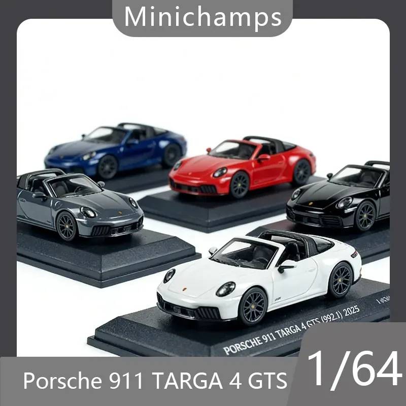 

Minichambers 1:64 911 (992.2) TARGA 4 GTS alloy die-casting car model boy toy birthday gift desktop ornament